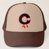 Casquette HA" ★ Bleeding Devil's Teeth-Initial C Trucker Hat (Devant)