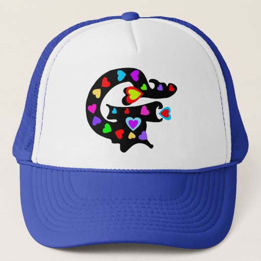 Casquette HA" ★ Romantique Initial G Stylé Trucker Hat" ╝ (Devant)