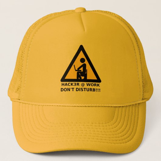 Casquette Hacker au travail (Devant)