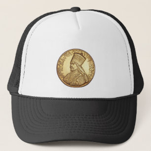 Casquette Haile Selassie - HIM - Jah Rastafari Trucker Cap