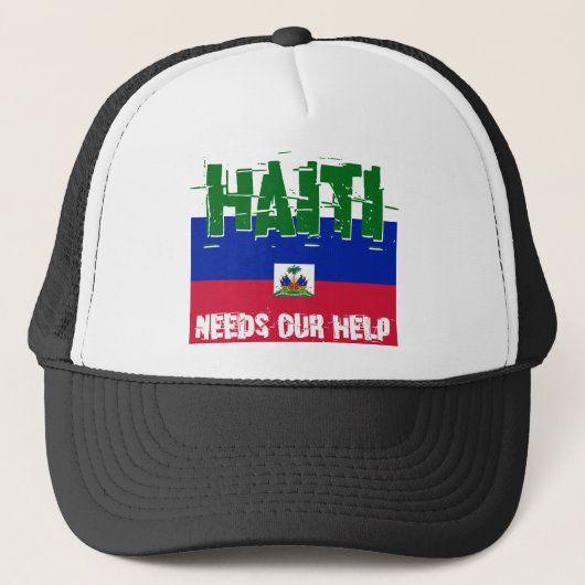 Casquette Haïti a besoin de notre aide (Devant)