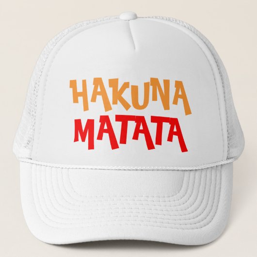 Casquette Hakuna Matata coloré (Devant)