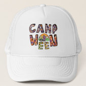 Casquette Halloween Camping | Jeu de mots (Devant)