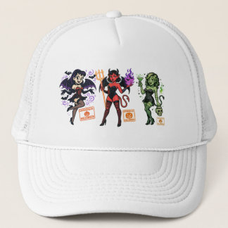 Casquette Halloween Cartoon Succubus - Sombre et Jouant