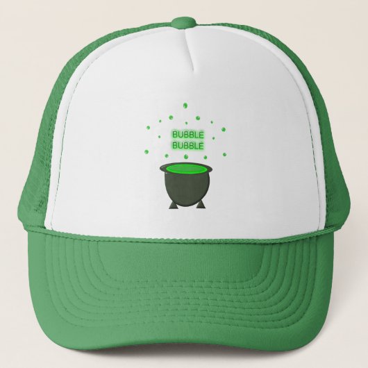 Casquette Halloween Cauldron et Bubbling Green Brew (Devant)