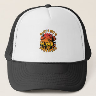 Casquette Halloween Citrouille Arbre Chauve-Souris Effrayant