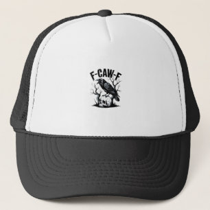Casquette Halloween F-Caw-F Oiseau Corbeau Femmes Hommes Rét