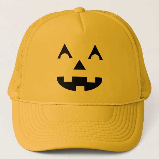 Casquette Halloween Jack-o'-lantern (Devant)