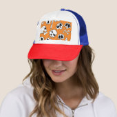 Casquette Halloween Skulls Bones DoodMotif (En situation)