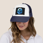 Casquette Halloween sorcière et crâne (En situation)