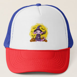 Casquette Halloween sorcière mignonne Axolotl