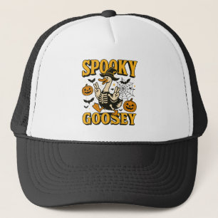 Casquette Halloween Spooky Goosey Pour Garçon Fille Citrouil