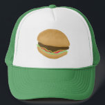 Casquette Hamburger Cheeseburger Burger Art<br><div class="desc">Découvrez ce casquette de hamburger amusant et regardez ma boutique pour plus d'articles correspondants comme des tasses,  des autocollants et plus encore. Customisez ceci avec un nom ou un autre texte.</div>