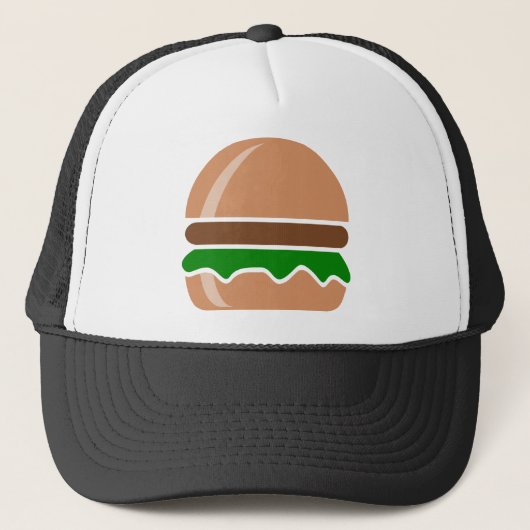 Casquette hamburger restauration rapide un sandwich (Devant)