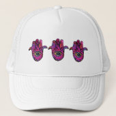 CASQUETTE ** HAMSA ROSES ** (Devant)
