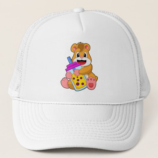 Casquette Hamster avec Bébé bouteille Jus (Devant)