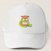 Casquette Hamster avec Écharpe (Devant)
