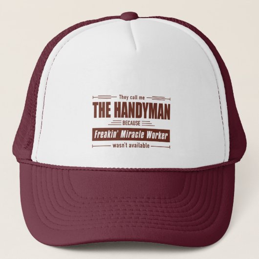 Casquette Handyman Miracle Worker Grunge (Devant)