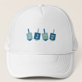 Casquette Hanoukka Dreidel (Devant)