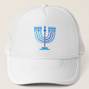 Casquette Hanukkiah Happy Hanoukka Juive Fête Menorah