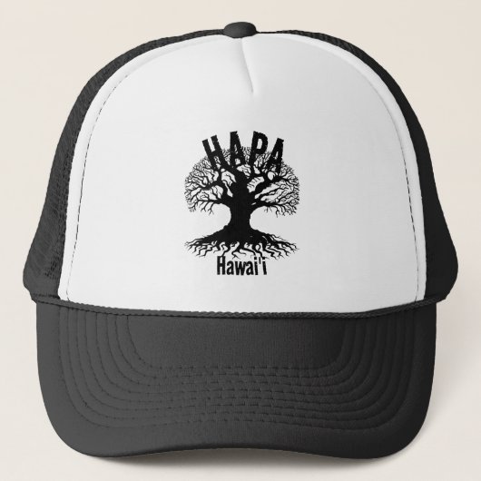 Casquette HAPA HAWAII ROOTS Blk (Devant)