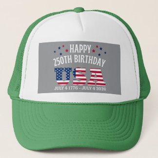 Casquette Happy 250th birthday USA
