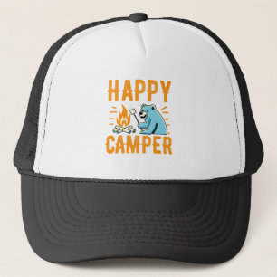 Casquette Happy Camper Bear - Campi de Randonnée de vacances