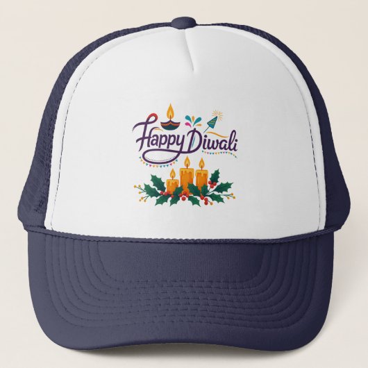 Casquette Happy Diwali Trucker Hat (Devant)