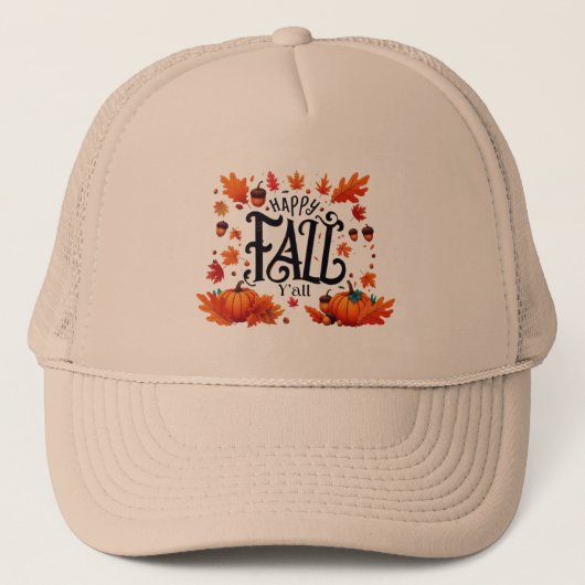Casquette Happy Fall Y'all classique (Devant)