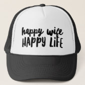 Casquette Happy Femme Happy Life Trucker Hat (Devant)