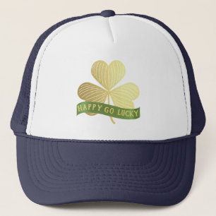 Casquette Happy Go Lucky Gold Shamrock St Patrick's Day