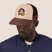 Casquette Happy Halloween BOO! Cute Retro Ghost with Lantern (En situation)
