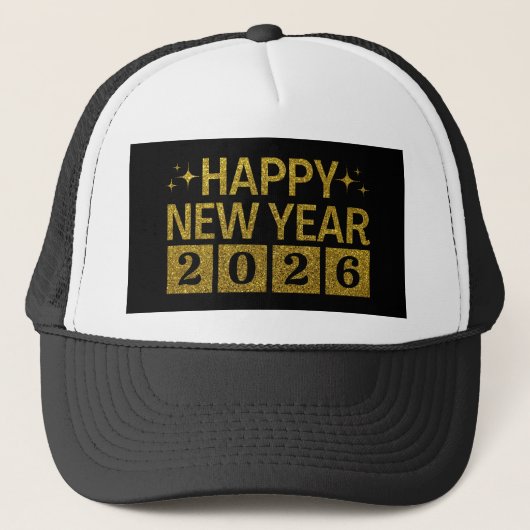 Casquette Happy New Year 2026 (Devant)