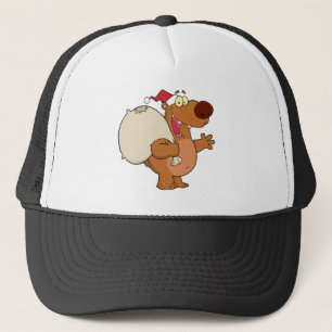 Casquette Happy Père Noël Bear, Salutation
