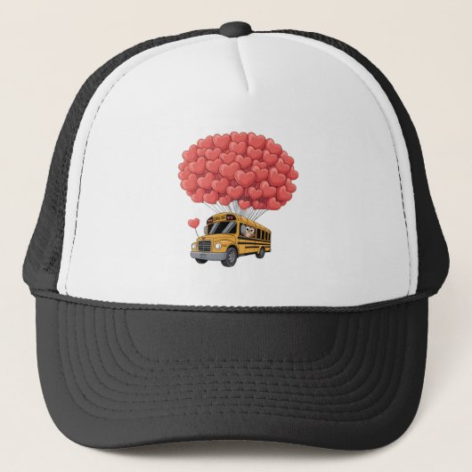 Casquette Happy Valentine's Day Bus with Owl (Devant)