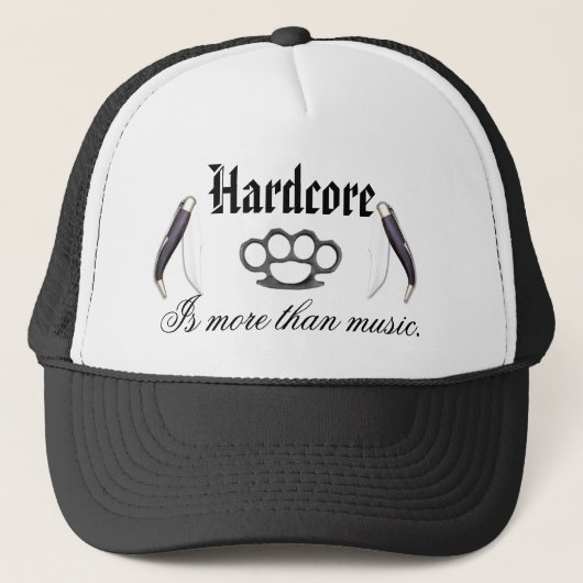 Casquette hardcore (Devant)