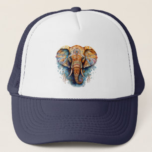 Casquette Harmonie Spirituelle : L'Esprit Eléphant Coloré