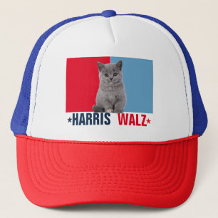 Casquette Harris Walz 2024 Manifestement rouge bleu