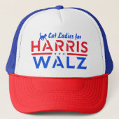 Casquette Harris Walz, Dames de chat pour Kamala Harris Tim  (Devant)