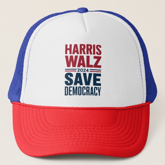 Casquette Harris Walz sauve la démocratie (Devant)