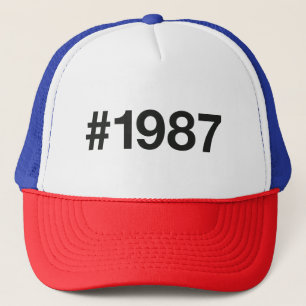 Casquette Hashtag 38 Anniversaire 1987