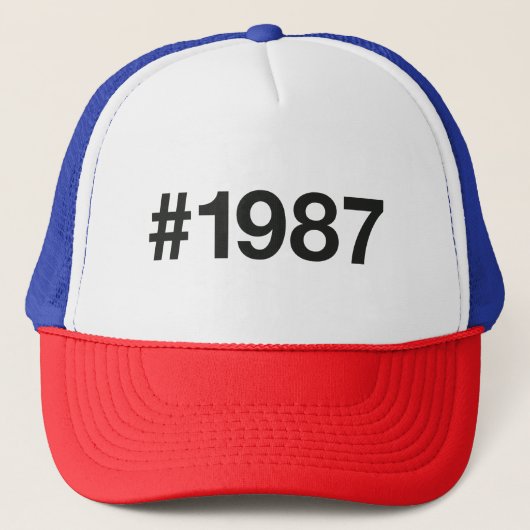 Casquette Hashtag 38 Anniversaire 1987 (Devant)