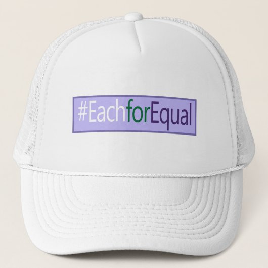 Casquette Hashtag EachforEqual Journée internationale de la  (Devant)