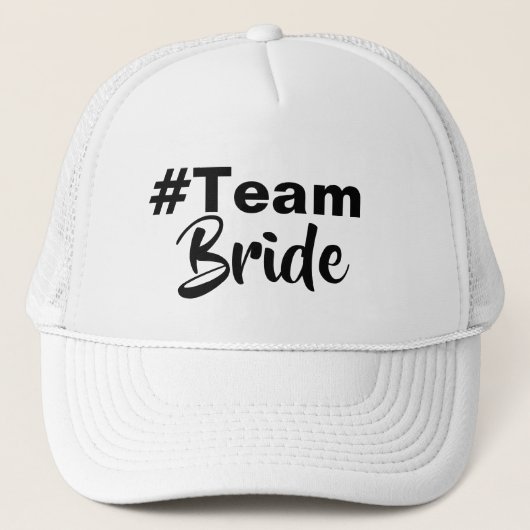 Casquette Hashtag Team Bride (Devant)
