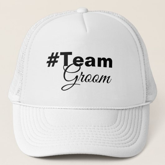 Casquette Hashtag Team Groom (Devant)