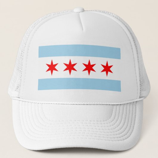 Casquette Hat with Flag of Chicago, Illinois State - USA (Devant)