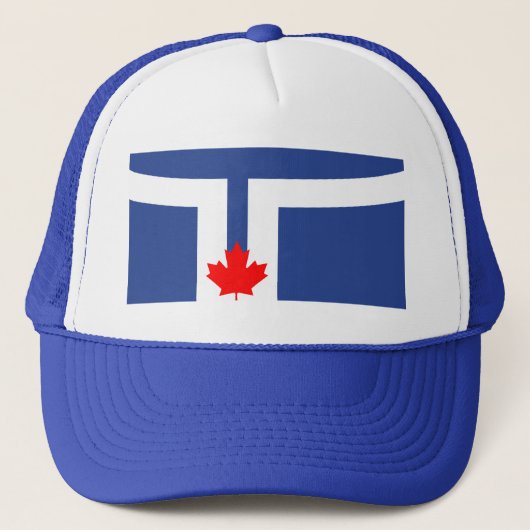 Casquette Hat with Flag of Toronto, Ontario, Canada (Devant)