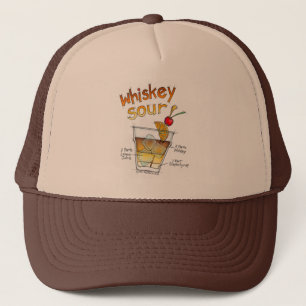 CASQUETTE HATS - RECETTE WHISKEY SOUR COCKTAIL ART