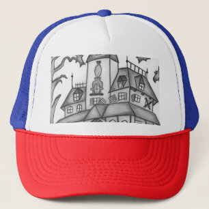 Casquette Haunted House and Bats Halloween