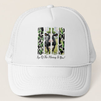 Casquette Haut Du Chapeau Du Camion Mooing